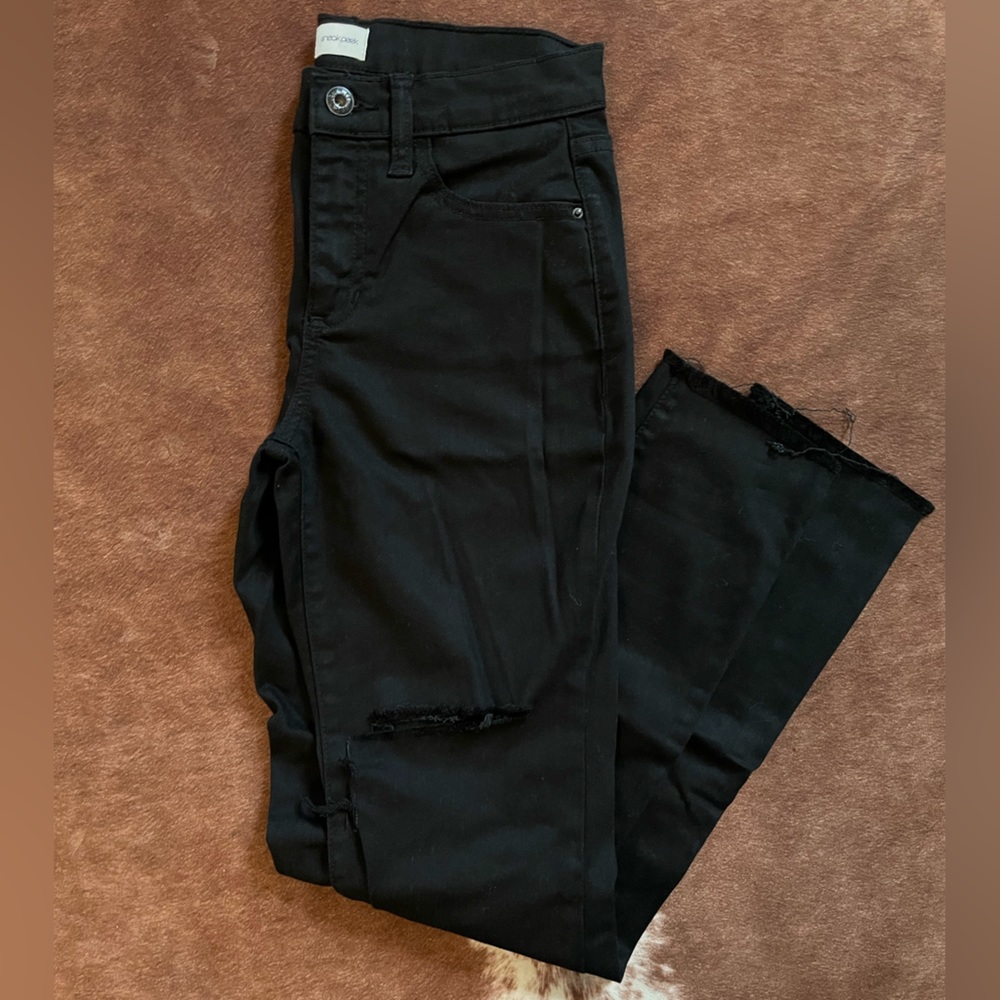 Distressed High Waisted Denim Jeans